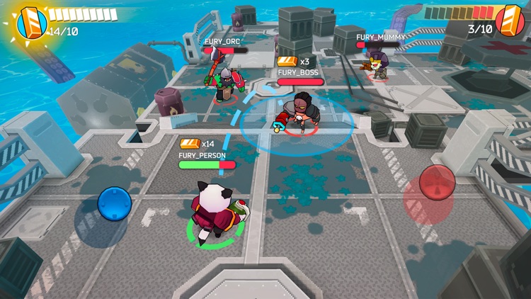 Fury Wars Character Selection Screenshot